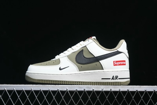 Nike Air Force 1 '07 Low Supreme Casual Sneakers in Military Green - CH6336-508