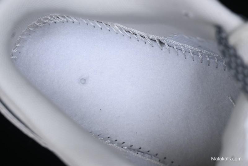 Nike Air Jordan 1 Low Stussy Collaboration - Grey Pigskin Black Base Retro Basketball Shoes - XX3318-968