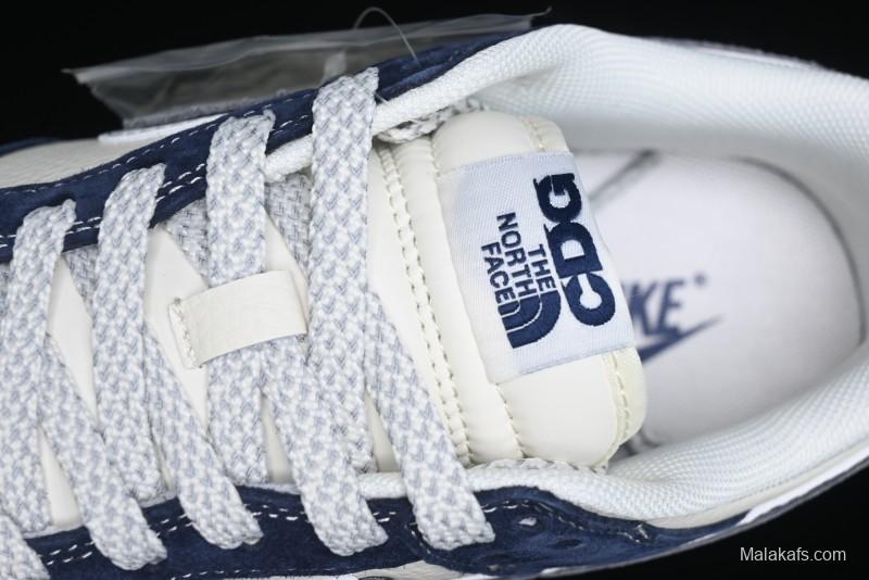 Nike SB Dunk Low The North Face Collaboration - Light Blue Grey Check Anniversary High-End Custom Low-Top Casual Skate Shoes - YX5066-251