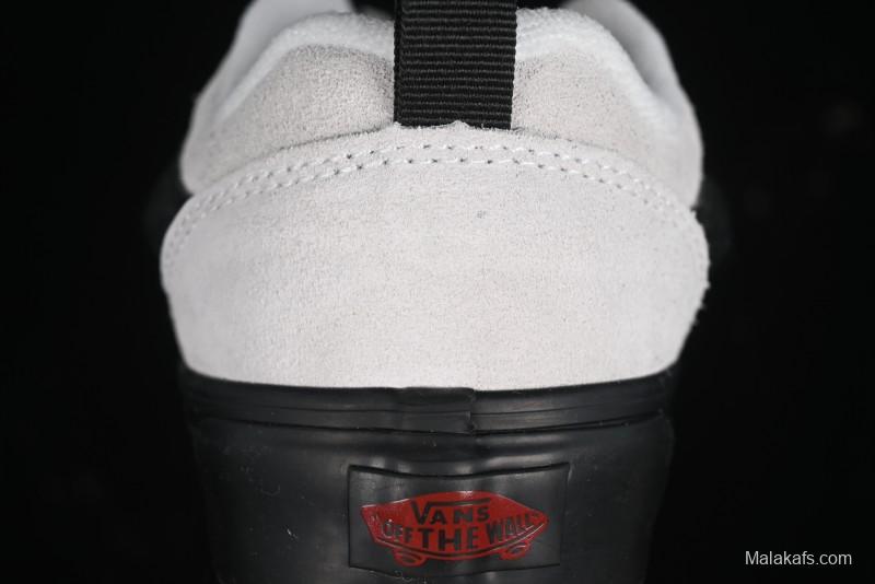 Vans Knu Skool Halloween White Black Low Top Retro Casual Vulcanized Slip On Shoes - VN0009QCSWE