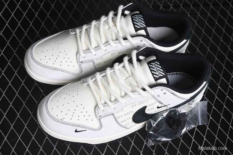 Nike SB Dunk Low OFF-WHITE Collaboration Anniversary High-End Custom Sneakers - YX5066-212