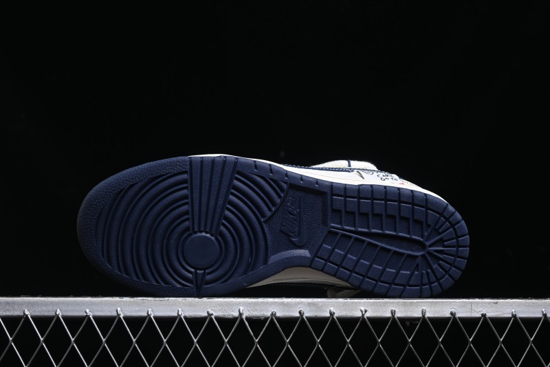 Nike SB Dunk Low Stone Island Anniversary Edition Customized Low-Top Casual Skate Shoes - YX5066-201