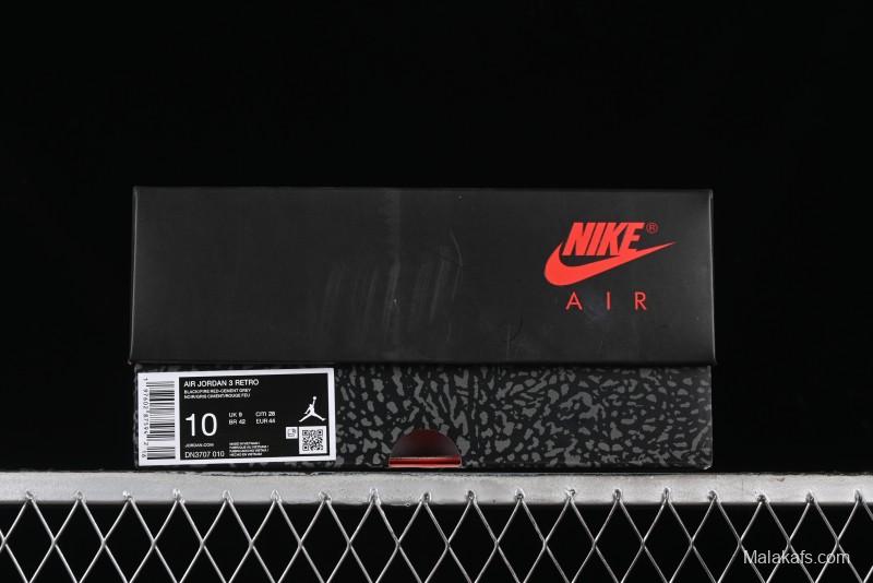 Nike Air Jordan 3 Retro "Black Cement" Basketball Shoes - DN3707-010