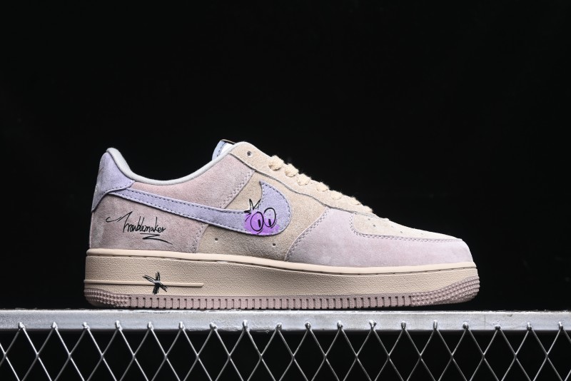 Nike Air Force 1 '07 Low Purple Taro Demon Casual Sneakers - ZB2121-301