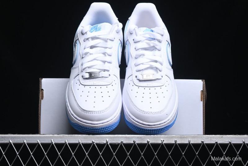 Nike Air Force 1 '07 Low Top-Grain Leather Casual Sneakers with Full-Length Air Cushion - DV0788-101