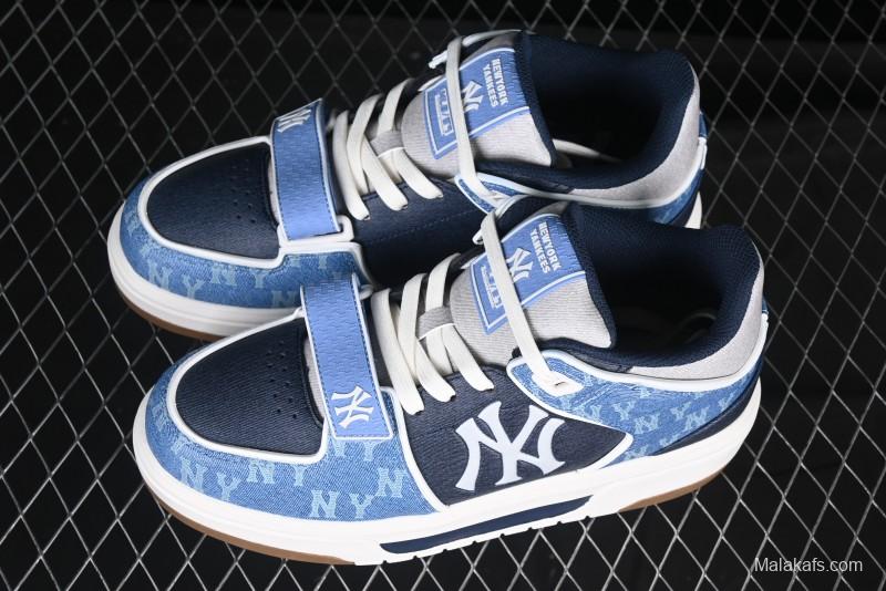 New York Yankees MLB Chunky Liner Lightweight Platform Sneakers with 6cm Height Increase - 3ASXCHL4N50BLS