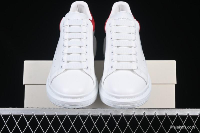 Alexander McQueen Oversized Sneakers with Red Suede Heel Detail - D.E5