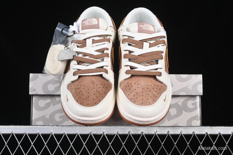 Nike SB Dunk Low The North Face Collaboration Anniversary High-End Customized Low-Top Casual Sneakers - DM6868-020