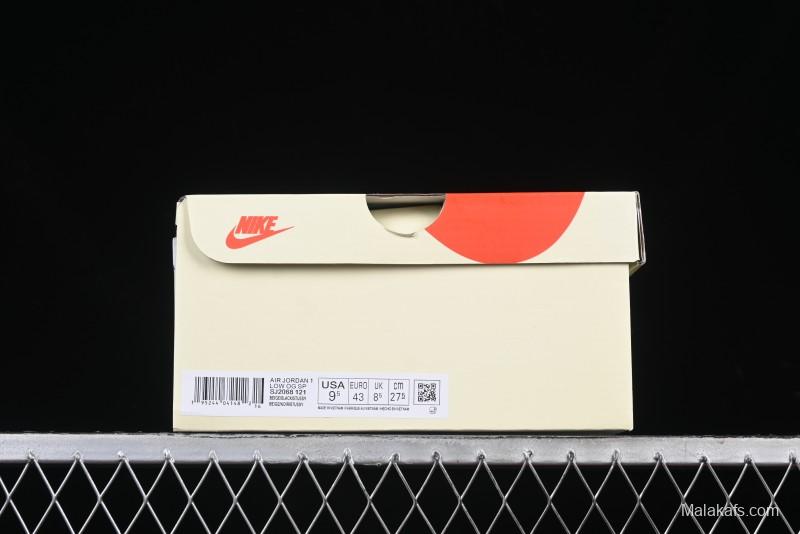 Nike Travis Scott x Fragment Design x Air Jordan 1 Low OG SP AJ1 Low Top Casual Sneakers - SJ2068-121