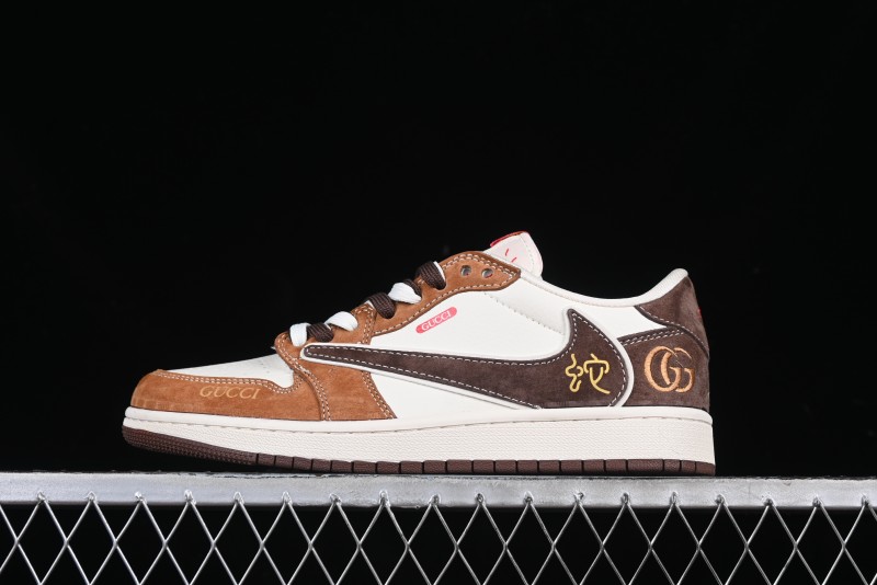 Nike Travis Scott x Fragment Design x Air Jordan 1 Low OG SP Sneakers - DM9288-011