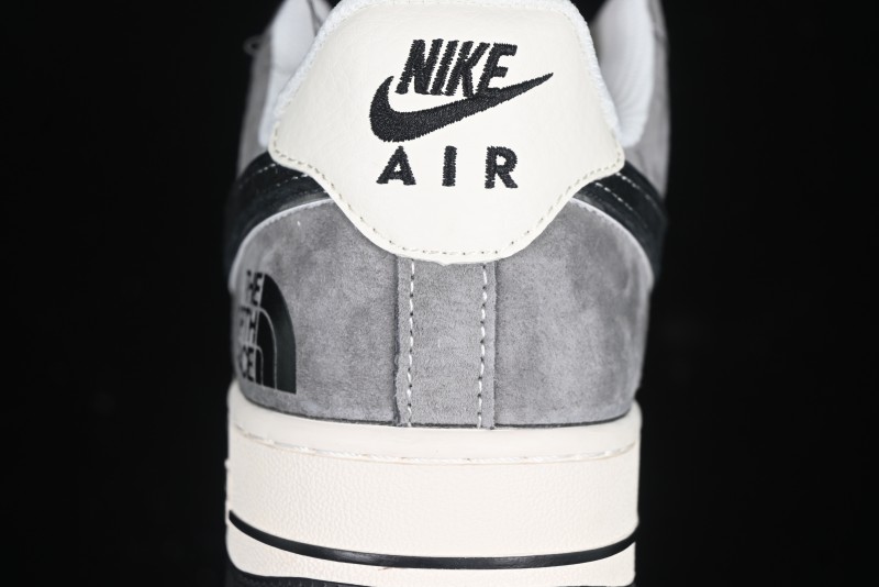 Nike Air Force 1'07 Low The North Face Collaboration Black Beige Grey Casual Sneakers - XZ6188-976