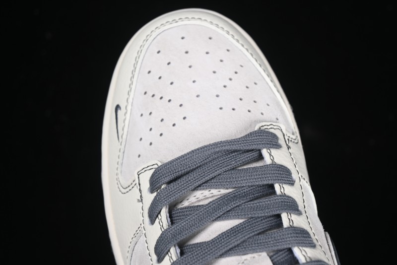 Nike SB Dunk Low Supreme Anniversary Customized Casual Skate Shoes with Double Mini Swoosh - XX3168-303
