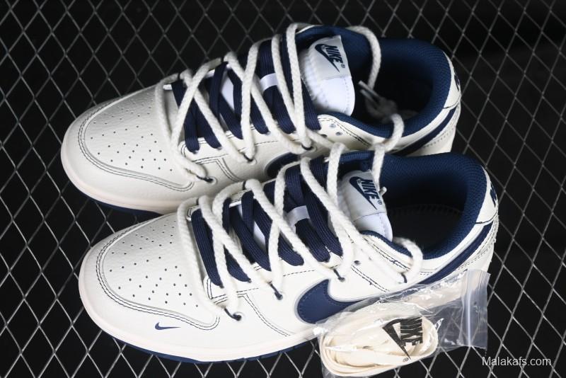 Nike SB Dunk Low Supreme Collaboration - Light Blue Mini Swoosh Anniversary Customized Low-Top Casual Skate Shoes - XX2025-568