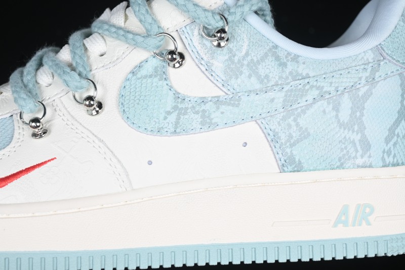 Nike Air Force 1 '07 Low Green Snake Lace-Up Casual Sneakers - KK1988-023