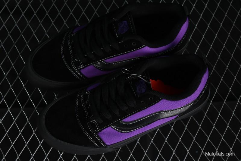 Vans Classics Knu Skool Black Purple Slip-On Shoes - VN0009QCSWE