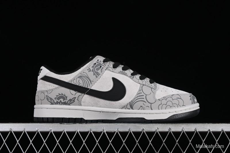 Nike SB Dunk Low Chinese New Year Limited Edition - Gray Dragon Anniversary High-End Custom Low-Top Casual Skate Shoes - XP3802-330