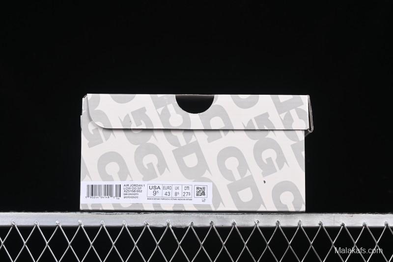 Nike Travis Scott x Fragment Design x Air Jordan 1 Low OG SP AJ1 Retro Sneakers with Unique Collaboration Details - XZ5158-002