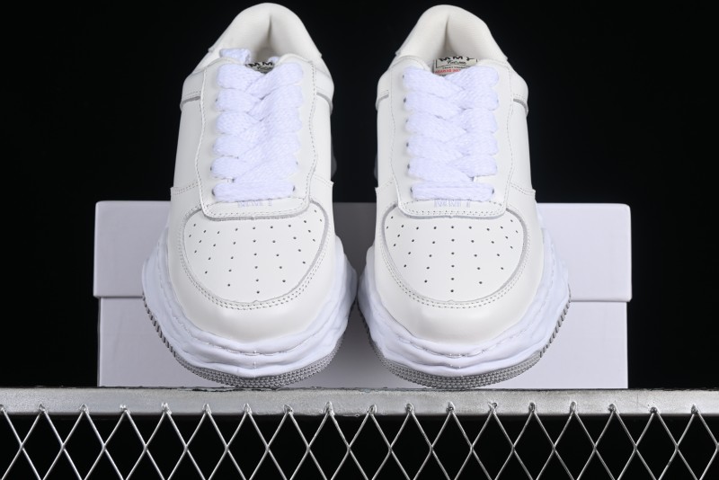 Wayne Original Sole Leather Low Sneaker with Deconstructed Ice Cream Sole - MMY