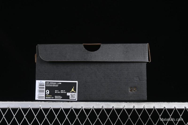 Nike Air Jordan 1 Low AJ1 Black White Panda Low Top Lifestyle Basketball Shoes - 553558-131