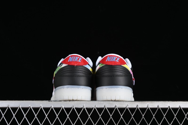 Nike SB Dunk Low Multi-Color Crystal Anniversary Customized Low-Top Casual Skate Shoes - JH8039-935