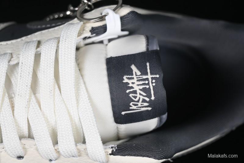 Nike Air Force 1 '07 Low Stussy Collaboration - Light Grey Triple Swoosh Low-Top Casual Sneakers - KK1988-037