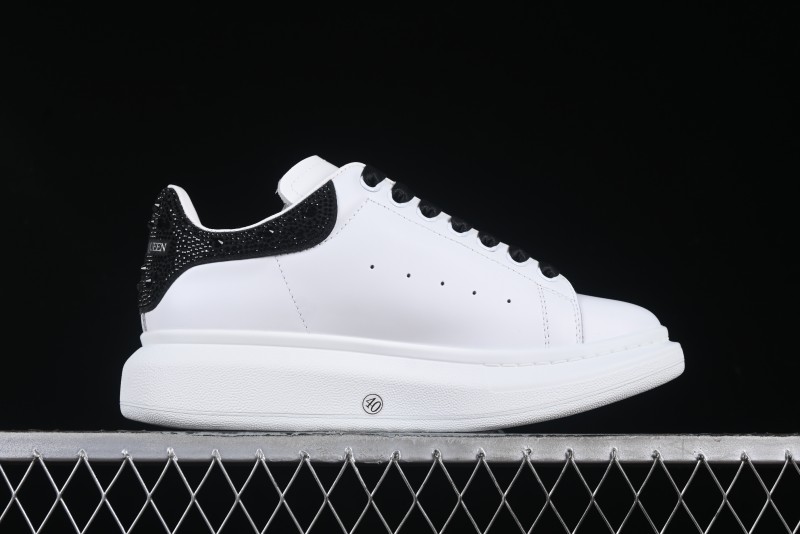 Alexander McQueen Oversized Sneakers with Black Suede Heel Detail - D.E5