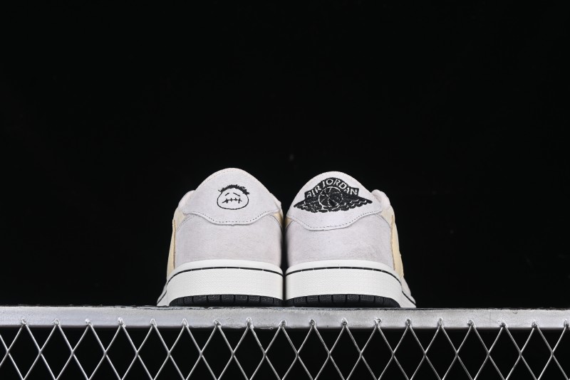 Nike Travis Scott x Air Jordan 1 Low OG AJ1 Reverse Swoosh Collaboration Sneakers - DM7866-812