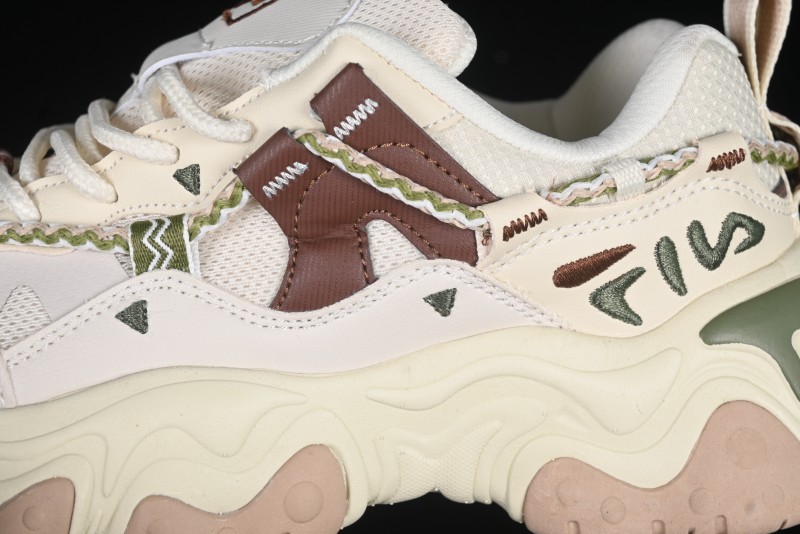Fila Fusion Retro Mars Running Shoes with Lace-Up Design and Cushioned EVA Midsole - F12W432101FTP