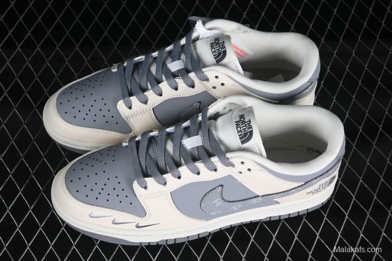 Nike SB Dunk Low The North Face Collaboration Anniversary High-End Custom Low-Top Casual Skate Shoes - KK1333-018