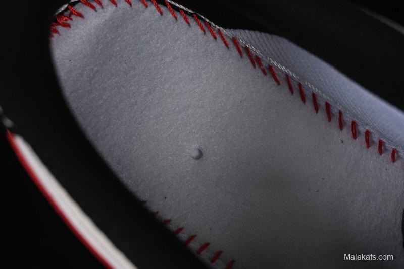 Nike Air Force 1 '07 Low Stussy Collaboration Black Stitch Red Swoosh Casual Sneakers - XS1958-518