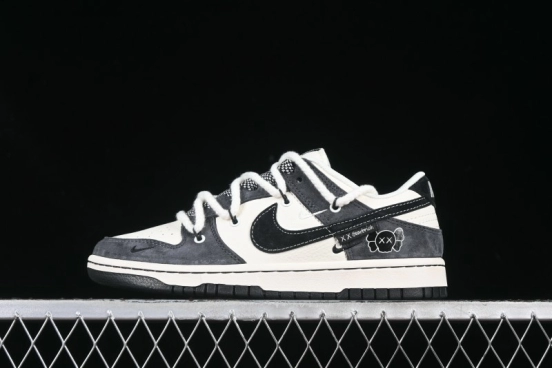 Nike SB Dunk Low Kaws Collaboration Strap Pig VIII Black Hook Anniversary High-End Custom Low-Top Casual Sneakers - YX5066-246