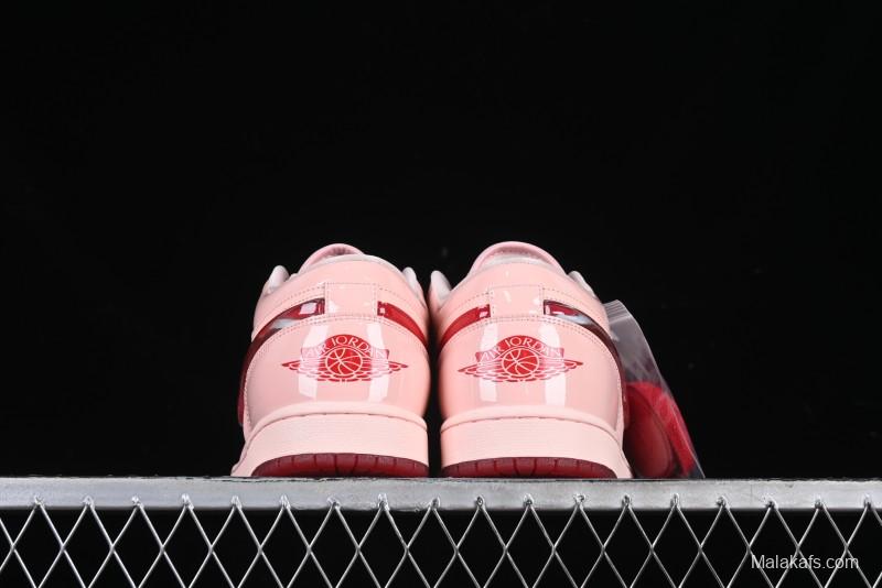 Nike Air Jordan 1 Low AJ1 Valentine's Day Jelly Pink Low-Top Lifestyle Basketball Shoes - HF3174-600
