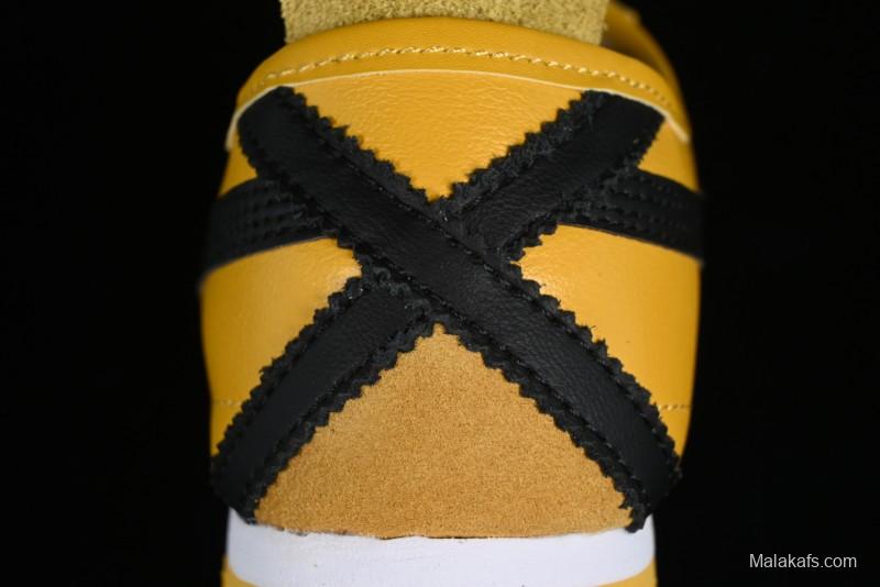 Onitsuka Tiger Mexico 66 Low-Top Leather Sneakers with Lace-Up Design - DL408-0490