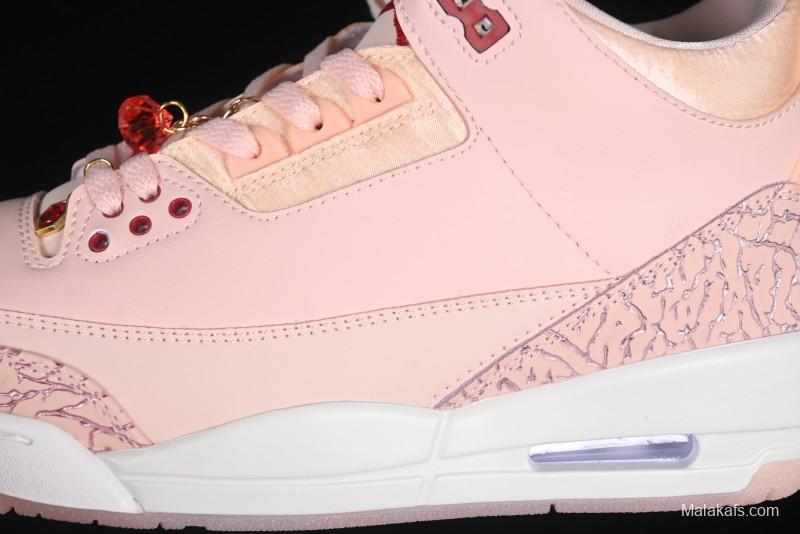 Nike Air Jordan 3 Retro Valentine's Day Limited Edition Sneakers - HJ0178-600