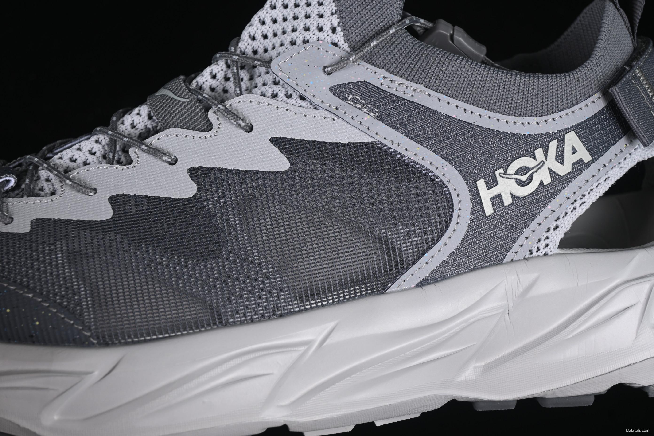 HOKA One One Hopara Gray Adventure Sandals – Trail-Ready Performance Footwear