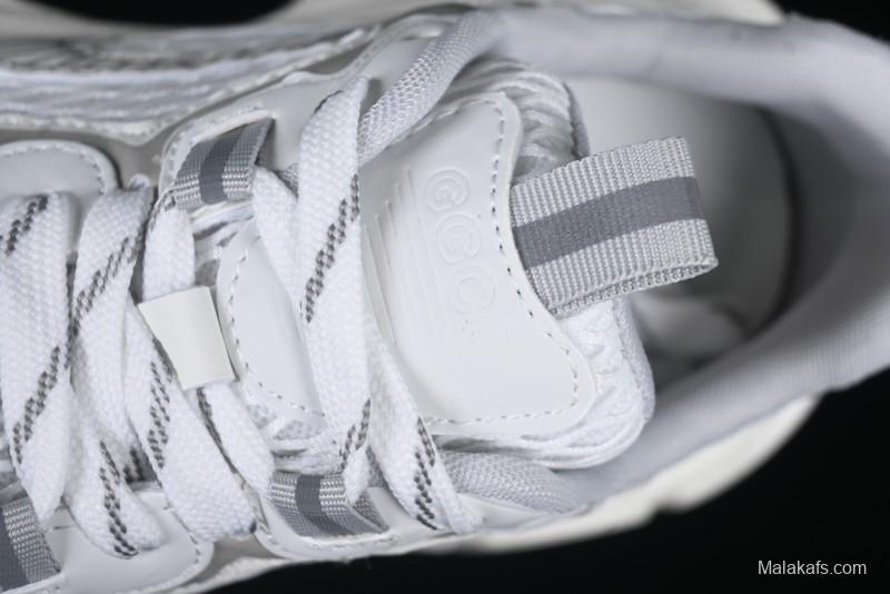 GG-CC Casual Running Shoes with Irregular Design for Trendy Look - 5509 White