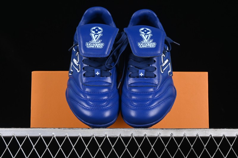 Louis Vuitton Footprint Soccer Low-Top Lifestyle Sneakers Blue - AJF6