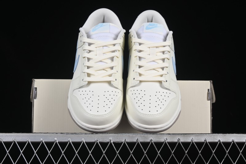 Nike Dunk Low "Pastel Panda" - Cream with Baby Blue & Pink Accents