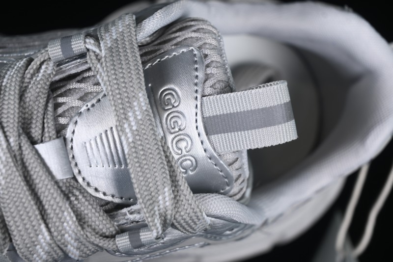 GG-CC Casual Running Shoes with Asymmetrical Design - 5509 Silver