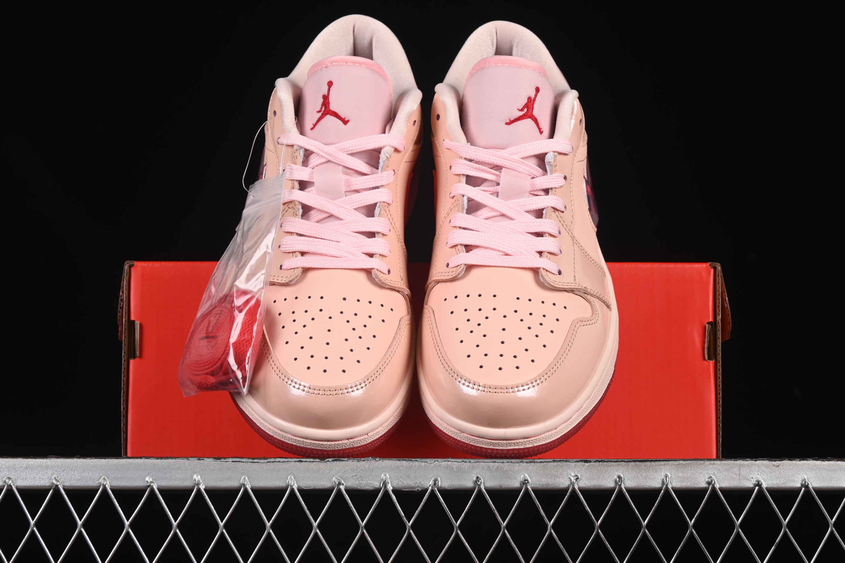 Nike Air Jordan 1 Low AJ1 Valentine's Day Jelly Pink Low Top Lifestyle Basketball Shoes - HF3174-600