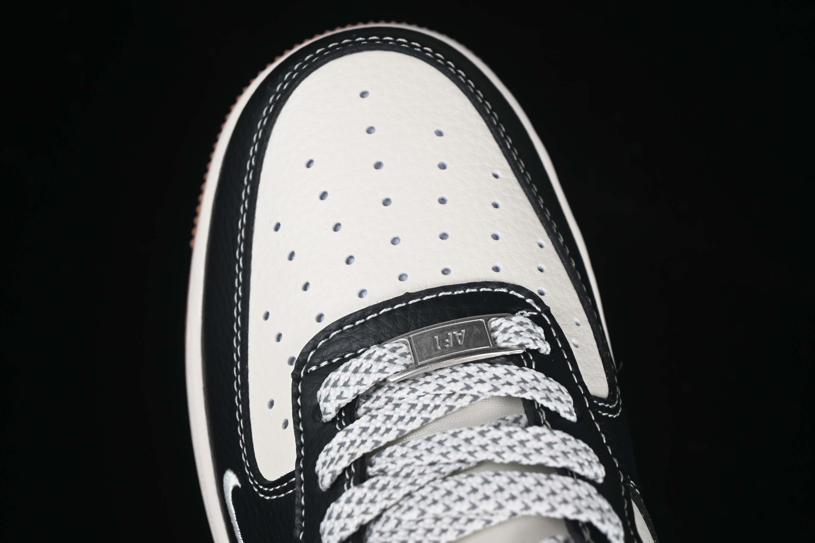 Nike Air Force 1'07 Low The North Face Collaboration Black Lychee Pattern Gum Sole Casual Sneakers - XZ6188-114