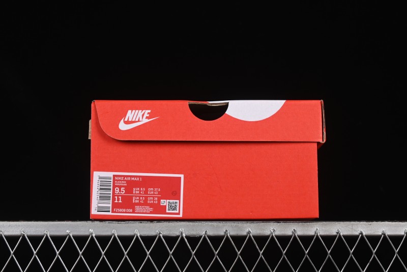 Nike Air Max 1 Retro Running Shoes with Half-Sole Air Cushion - FZ5808-008