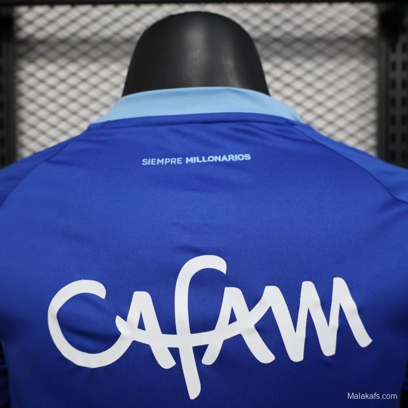 Player Version 25/26 Millonarios Blue with Andina Logo Design Home Jersey