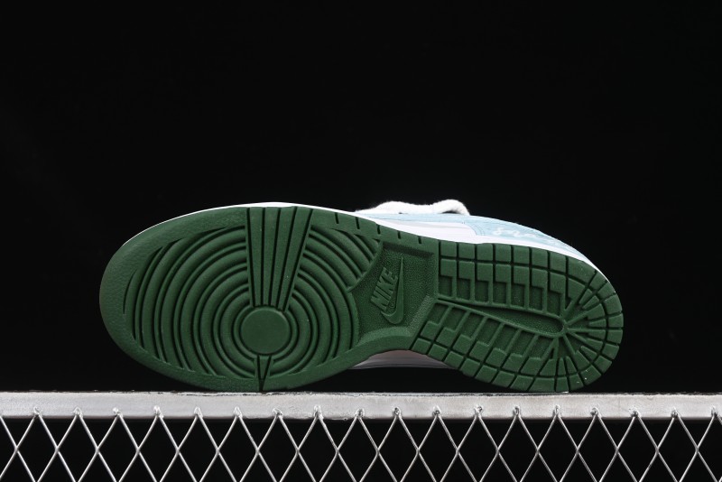 Nike Dunk Low Deconstructed Snake Emblem White Blue Low-Top Casual Sneakers - DD1391-101