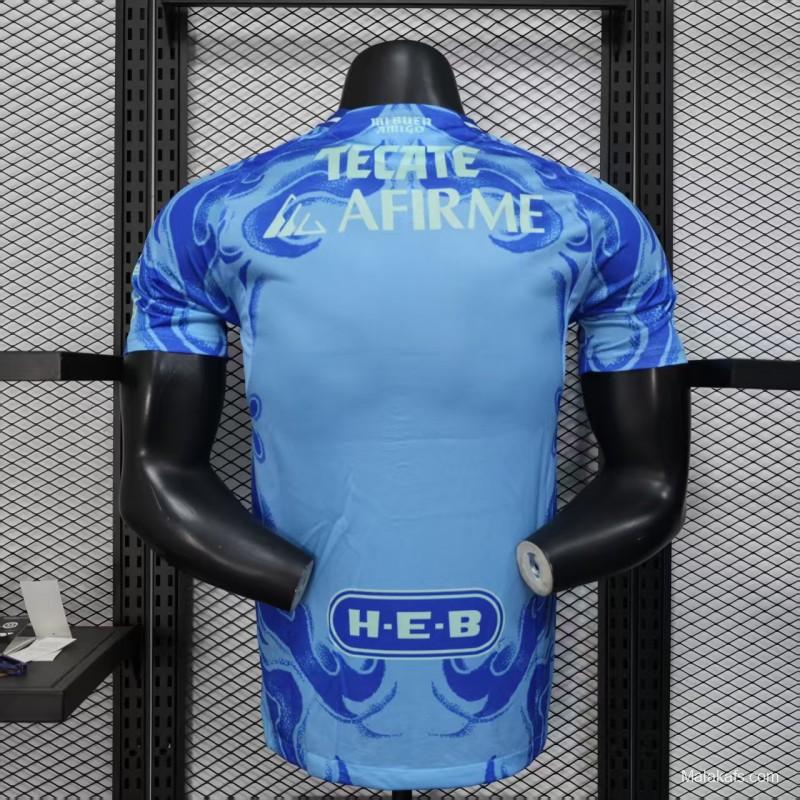 Player Version 25/26 Tigres Away Blue Jersey
