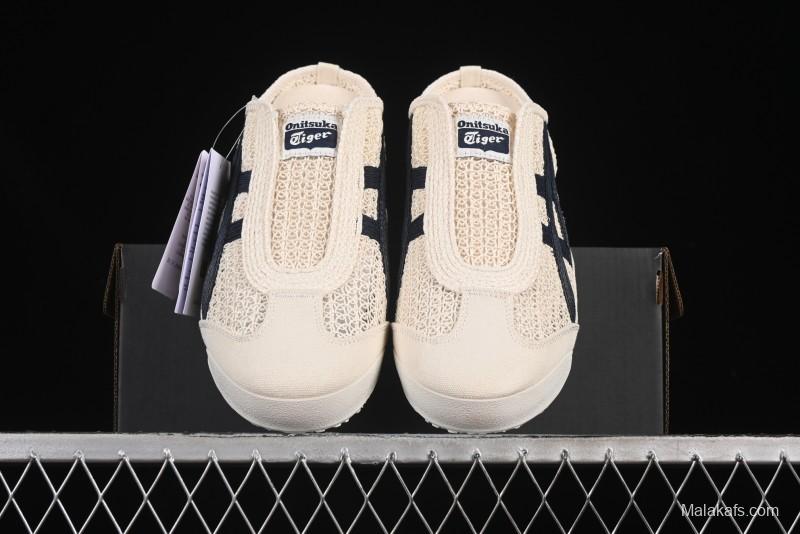 Onitsuka Tiger Mexico 66 Sabot Slip-On Shoes with Breathable Mesh Upper - 1183C123-200