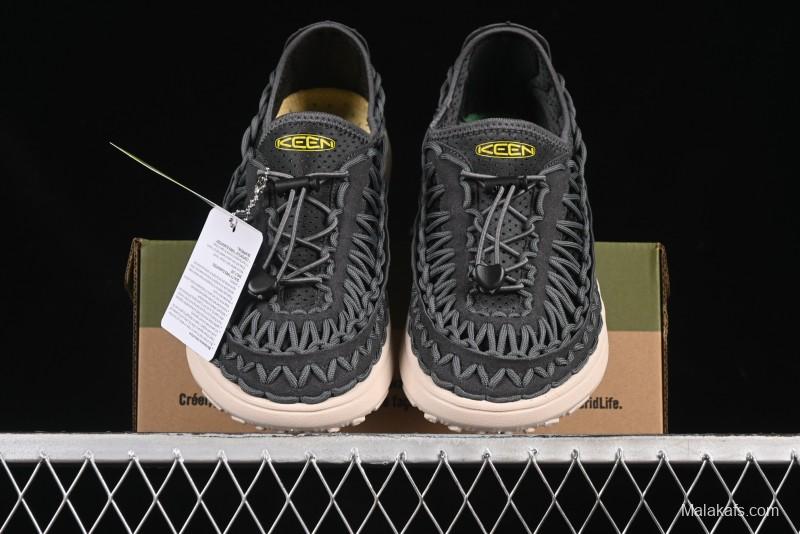 Keen Uneek Flat-M Woven Elastic Strap Outdoor Water Sports Sandals - 1014097