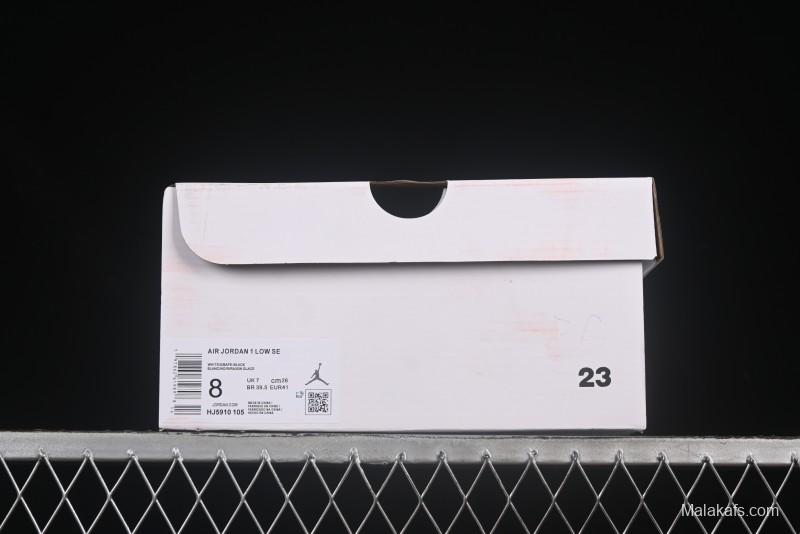 Nike Air Jordan 1 Low AJ1 Dark Purple Low-Top Casual Lifestyle Sneakers - HJ5910-105