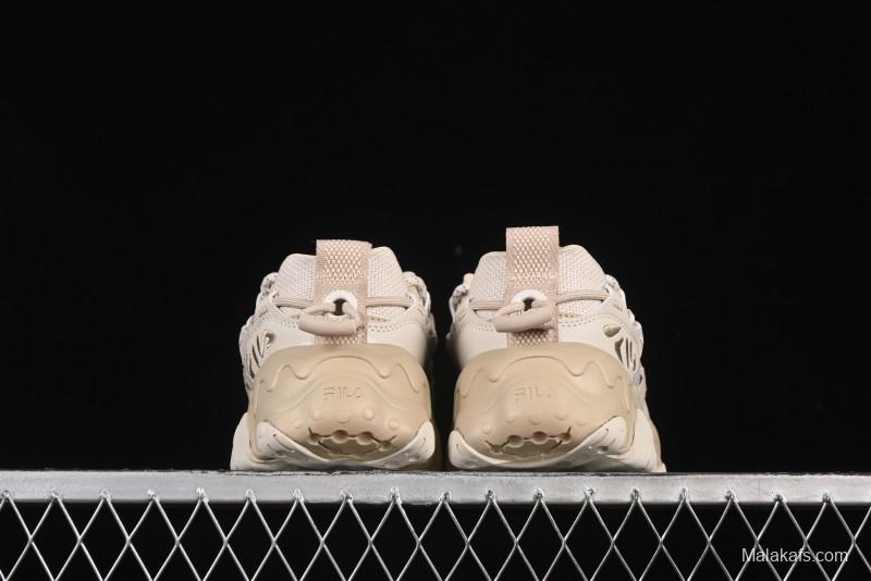 Fila Heritage Fluid Cat Paw 5.0 Retro Dad Shoes with Lace-Up Design - F12M412105FOS