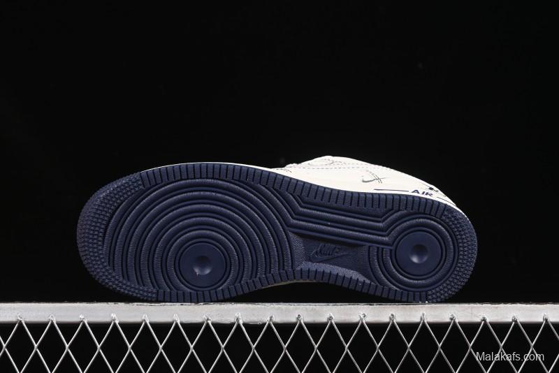 Nike Air Force 1 '07 Low LV Collaboration Black Swoosh Logo Casual Sneakers - XX3168-160
